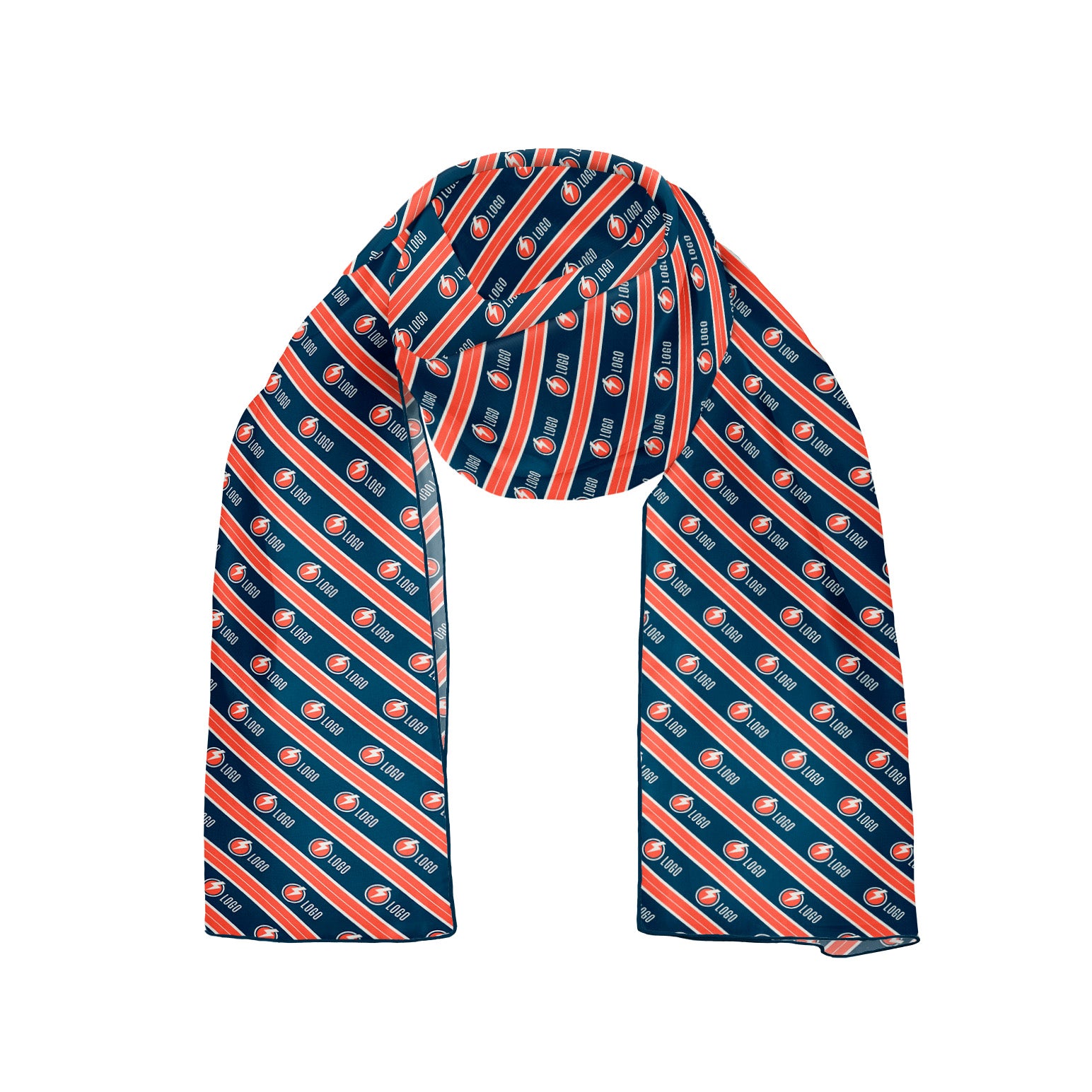 Kalamath 2 Square Chiffon Logo Scarf - Knotty Tie Co.