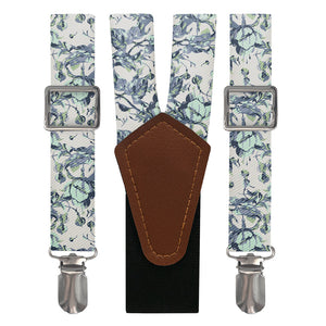 Abstract Floral Suspenders - Main View - Knotty Tie Co.