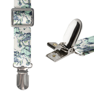 Abstract Floral Suspenders - Hardware and Strap - Knotty Tie Co.