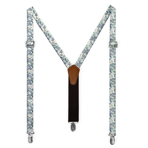 Abstract Floral Suspenders - Full Front View - Knotty Tie Co.