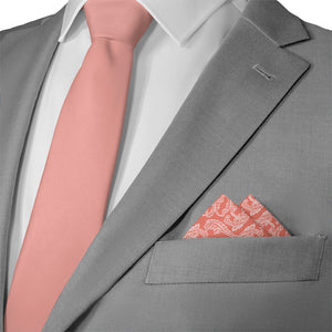 Adorned Paisley Pocket Square - Matching Necktie- Knotty Tie Co.