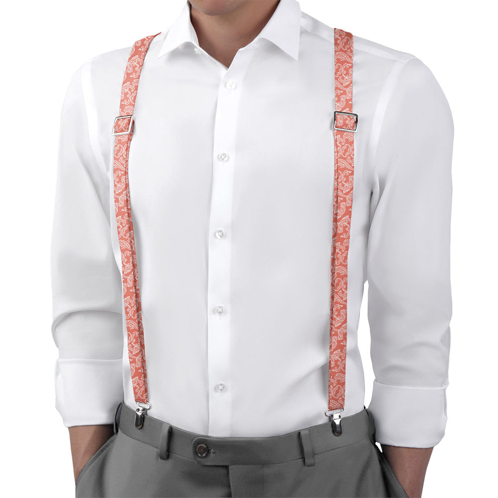 Adorned Paisley Suspenders - Main View - Knotty Tie Co.