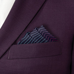 Aesthetic Pocket Square - Stairs Fold - Knotty Tie Co.