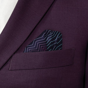 Aesthetic Pocket Square - Wave Fold - Knotty Tie Co.