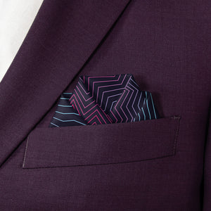 Aesthetic Pocket Square - Scalloped Fold - Knotty Tie Co.