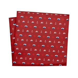 Ahoy Pocket Square - 12" Square - Knotty Tie Co.