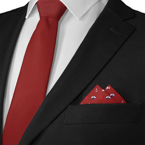 Ahoy Pocket Square - Matching Necktie- Knotty Tie Co.