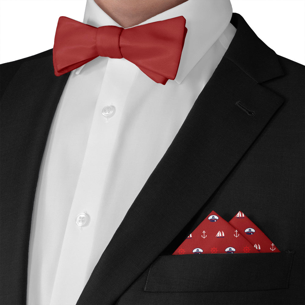 Ahoy Pocket Square - Matching Bow Tie - Knotty Tie Co.