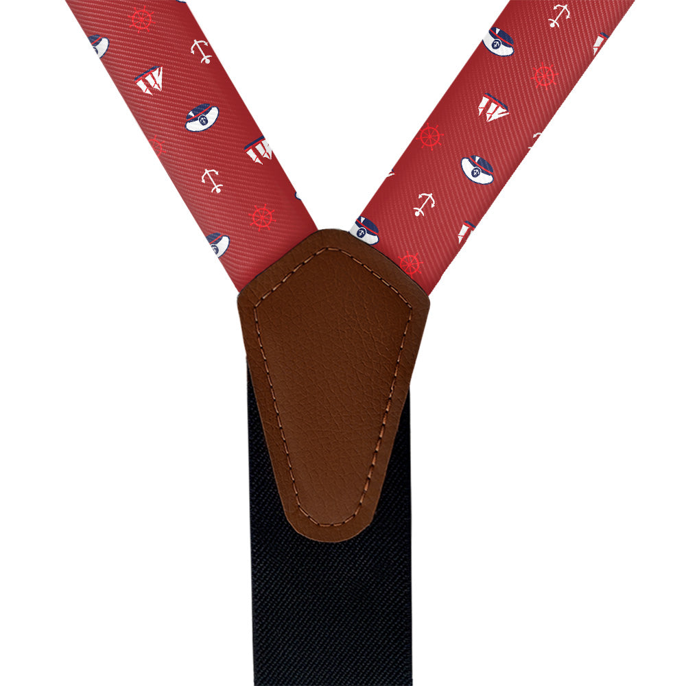 Ahoy Suspenders - Vegan Leather Y-Back - Knotty Tie Co.