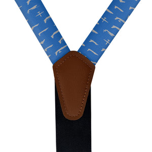 Air Force Aviation Suspenders - Vegan Leather Y-Back - Knotty Tie Co.