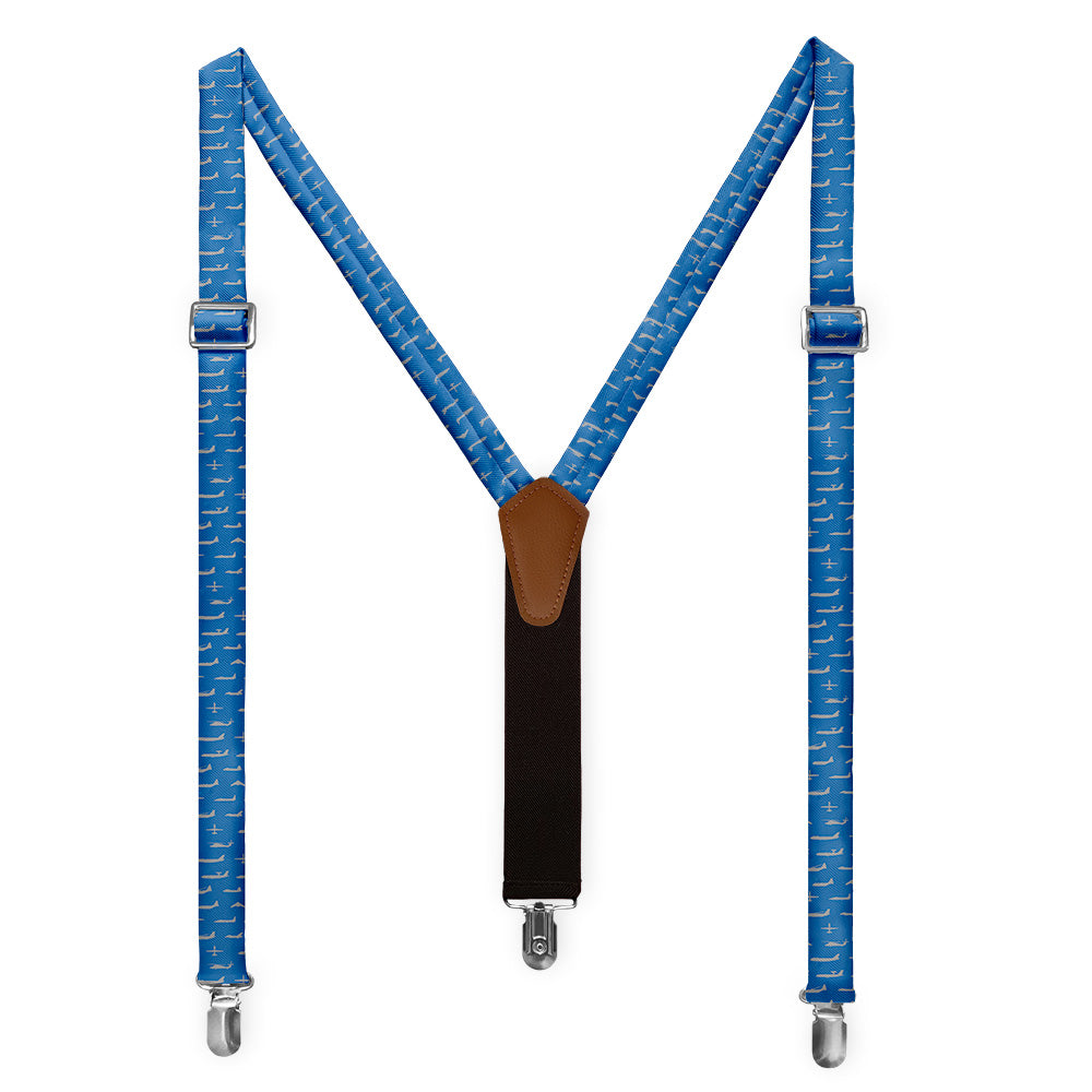 Air Force Aviation Suspenders - Full Front View - Knotty Tie Co.