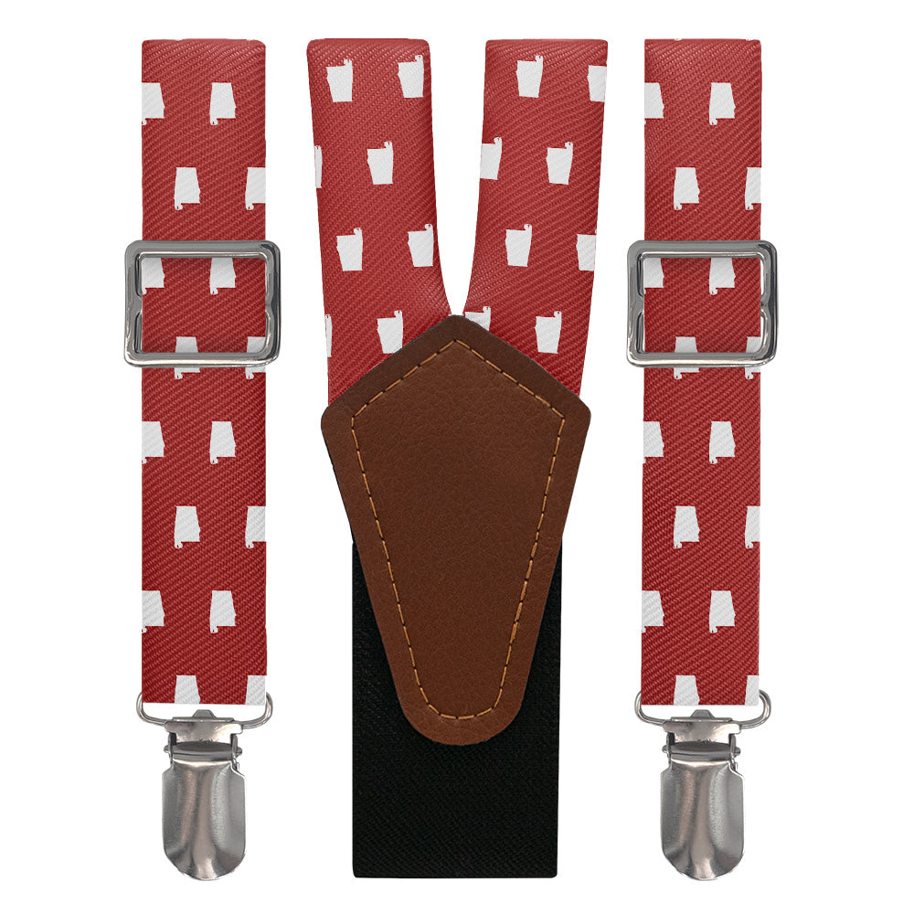 Alabama State Outline Suspenders - Main View - Knotty Tie Co.