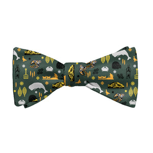 Alaska State Heritage Bow Tie - Adult Extra-Long Self-Tie 18-21" - Knotty Tie Co.