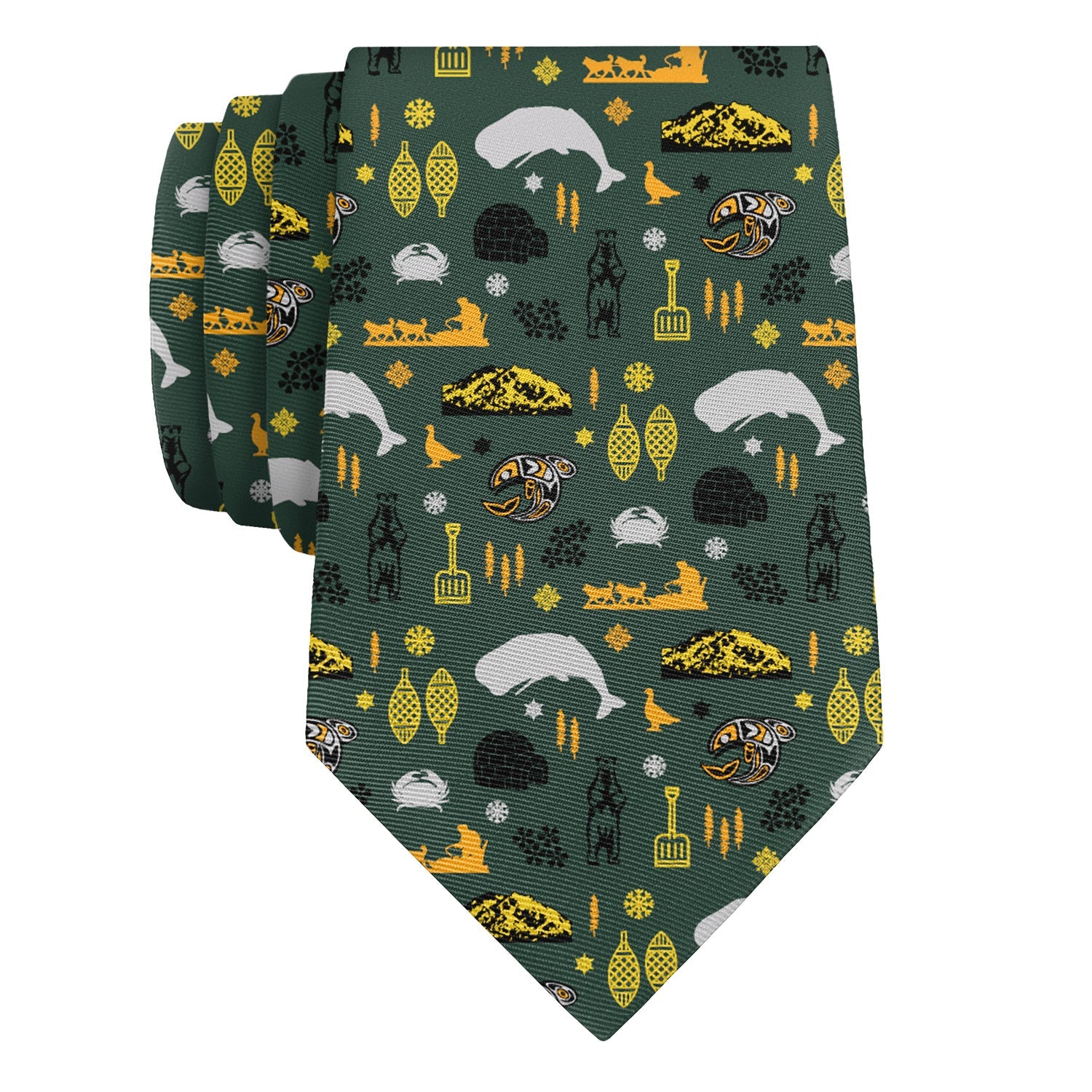 Alaska State Heritage Necktie - Rolled - Knotty Tie Co.