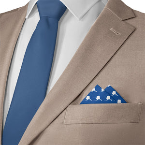 Alaska State Outline Pocket Square - Matching Necktie- Knotty Tie Co.