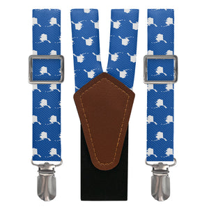 Alaska State Outline Suspenders - Main View - Knotty Tie Co.