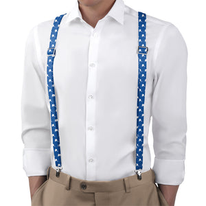 Alaska State Outline Suspenders - On Model Back View - Knotty Tie Co.