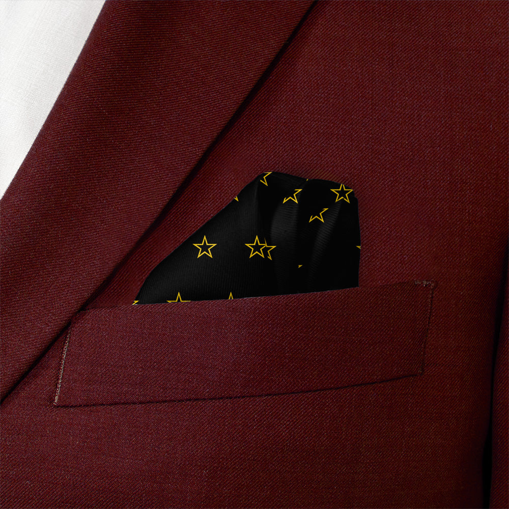 All Stars Pocket Square - Wave Fold - Knotty Tie Co.