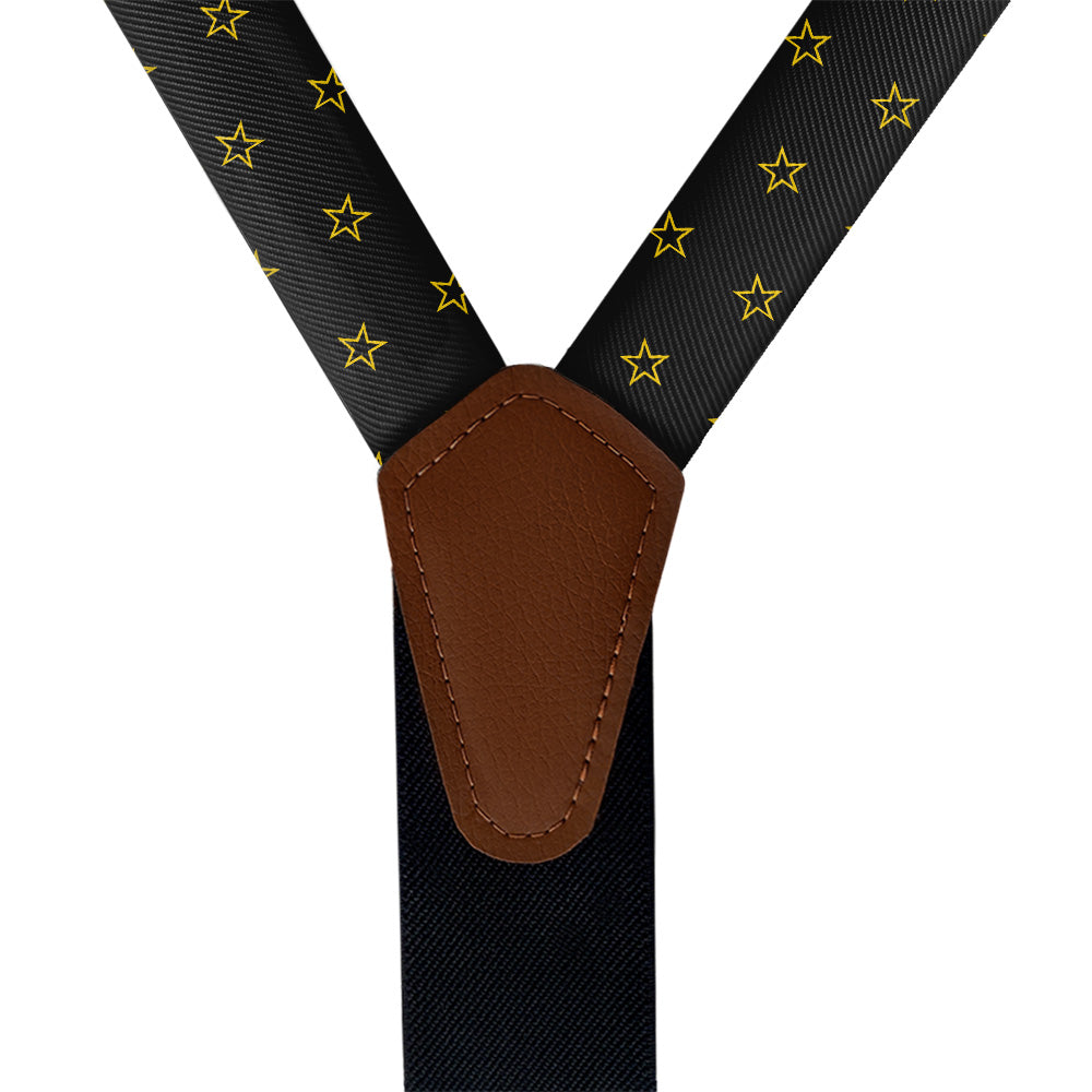 All Stars Suspenders - Vegan Leather Y-Back - Knotty Tie Co.