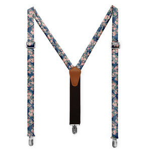 Allison Floral Suspenders - Full Front View - Knotty Tie Co.