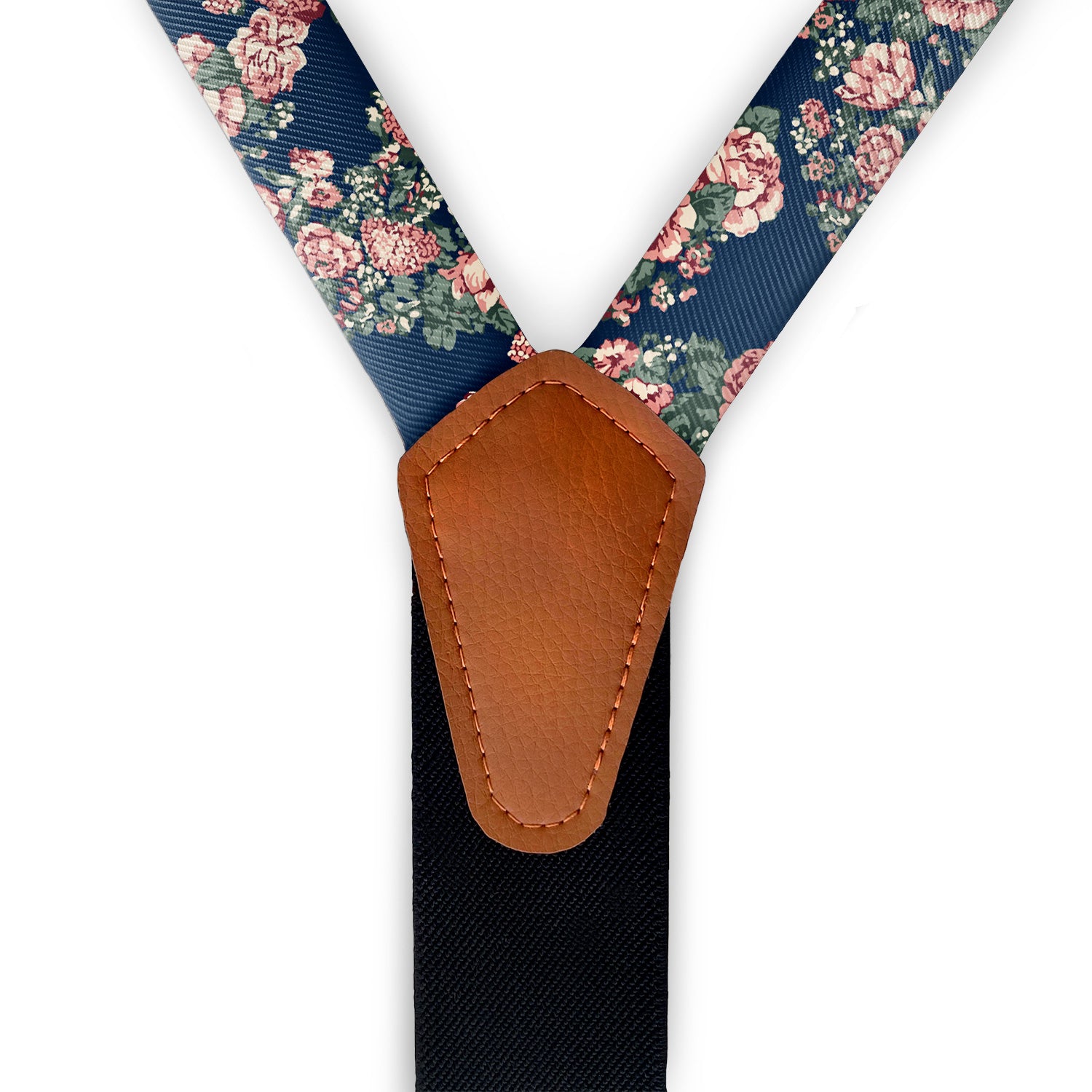 Allison Floral Suspenders - Full Front View - Knotty Tie Co.