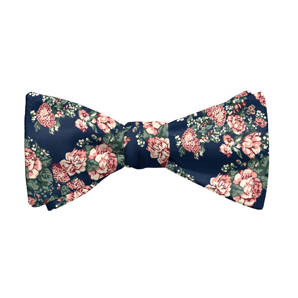 Allison Floral Bow Tie - Adult Extra-Long Self-Tie 18-21" - Knotty Tie Co.