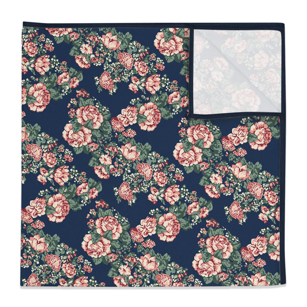 Allison Floral Pocket Square - 12" Square - Knotty Tie Co.