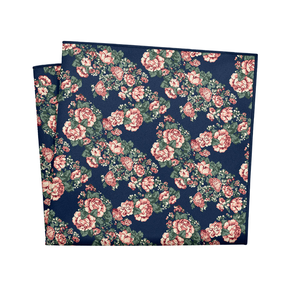 Allison Floral Pocket Square - 12" Square - Knotty Tie Co.