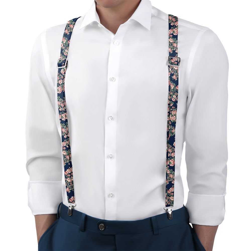 Allison Floral Suspenders - Main View - Knotty Tie Co.