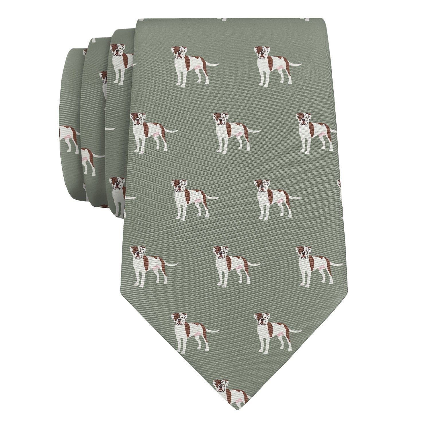 American Bulldog Necktie - Rolled - Knotty Tie Co.