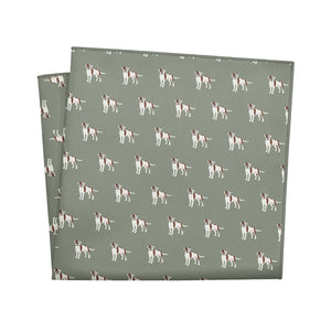 American Bulldog Pocket Square - 12" Square - Knotty Tie Co.