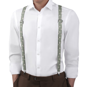 American Bulldog Suspenders - On Model Back View - Knotty Tie Co.