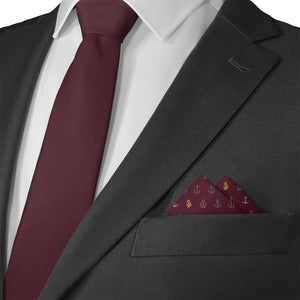 Anchors Away Pocket Square - Matching Necktie- Knotty Tie Co.