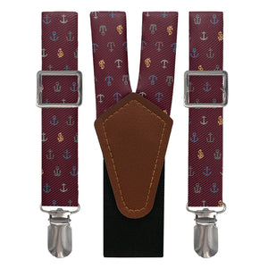 Anchors Away Suspenders - Main View - Knotty Tie Co.