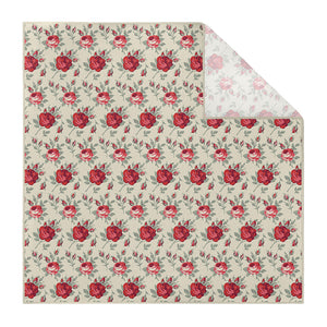 Antique Rose Pocket Square - Printed - Knotty Tie Co.