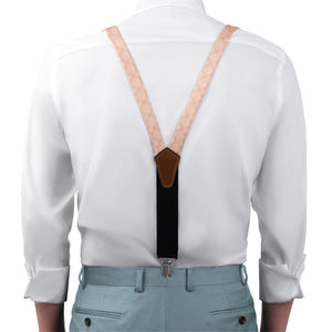 Arcadia Geometric Suspenders - On Model Front View - Knotty Tie Co.