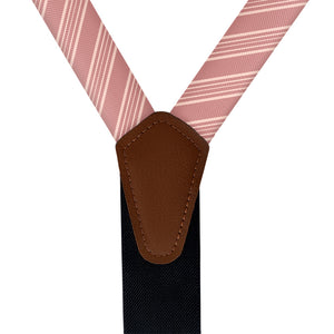 Archer Stripe Suspenders - Vegan Leather Y-Back - Knotty Tie Co.