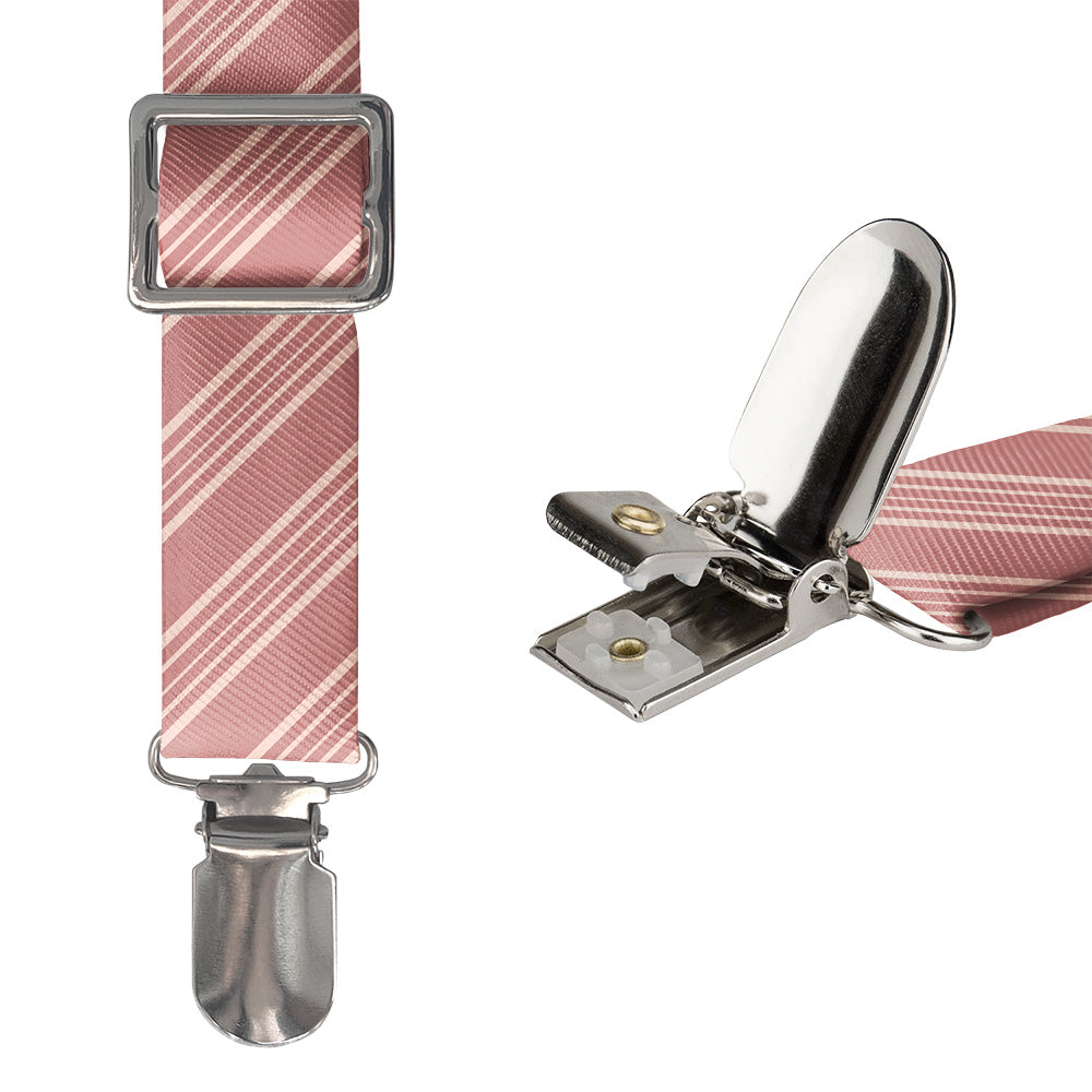 Archer Stripe Suspenders - Hardware and Strap - Knotty Tie Co.