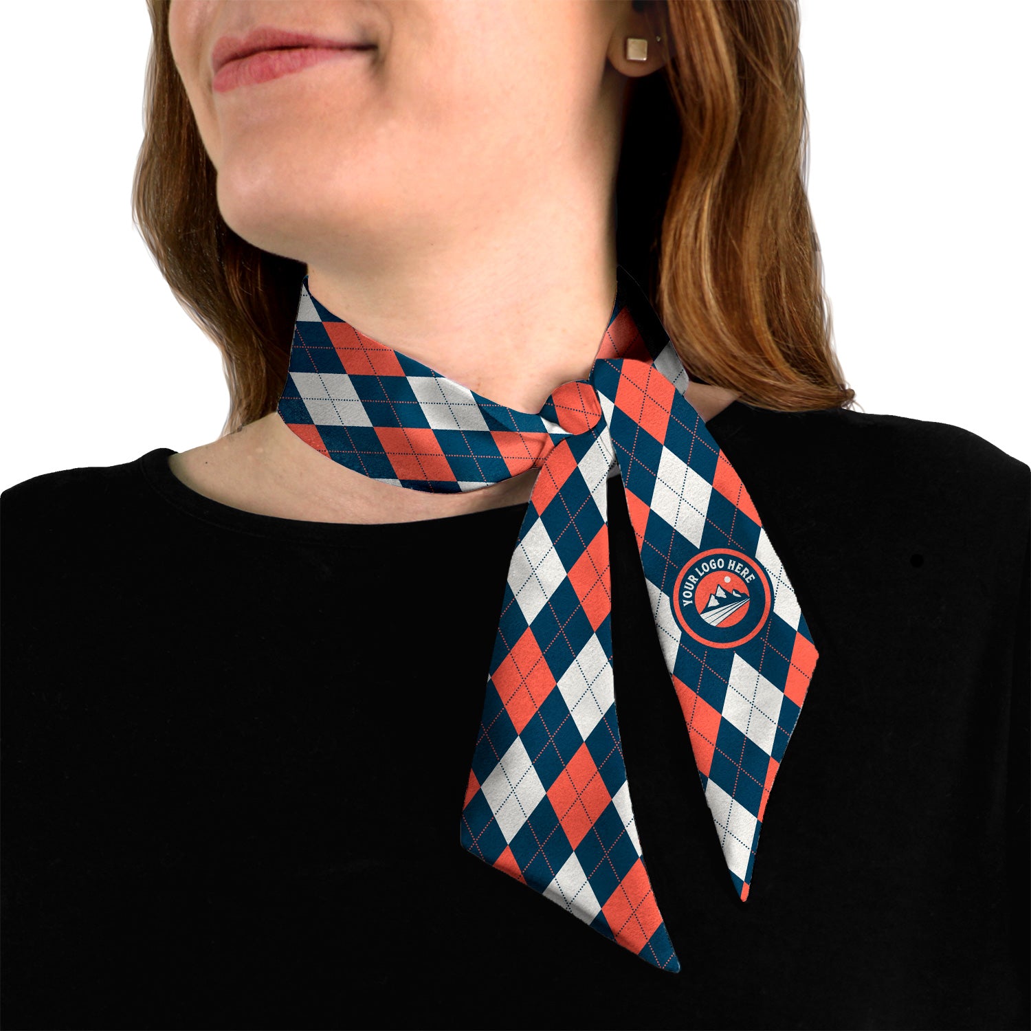 Argyle 1 Hair Neck Logo Scarf - Knotty Tie Co.