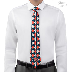 Custom Argyle 1 Logo Tie - Classic - Knotty Tie Co.