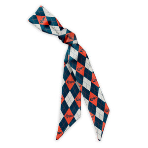 Argyle 2 Hair Flat Lay Logo Scarf - Knotty Tie Co.