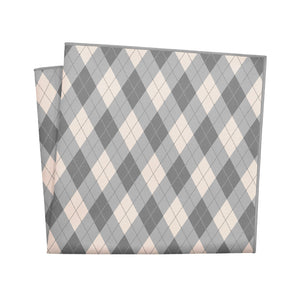 Argyle Plaid Pocket Square - 12" Square - Knotty Tie Co.