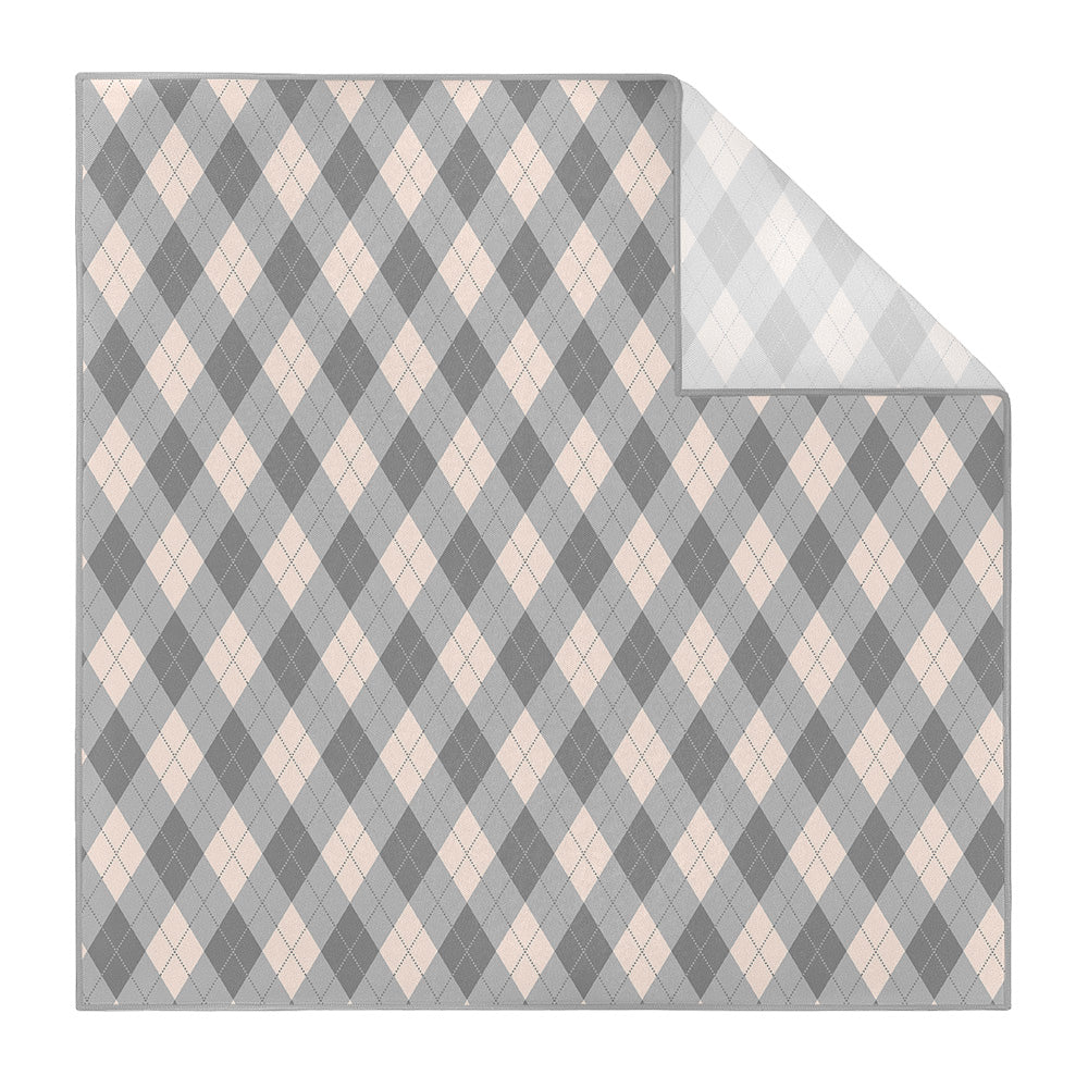 Argyle Plaid Pocket Square - Printed - Knotty Tie Co.