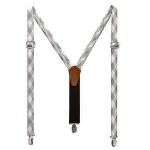 Argyle Plaid Suspenders - Full Front View - Knotty Tie Co.