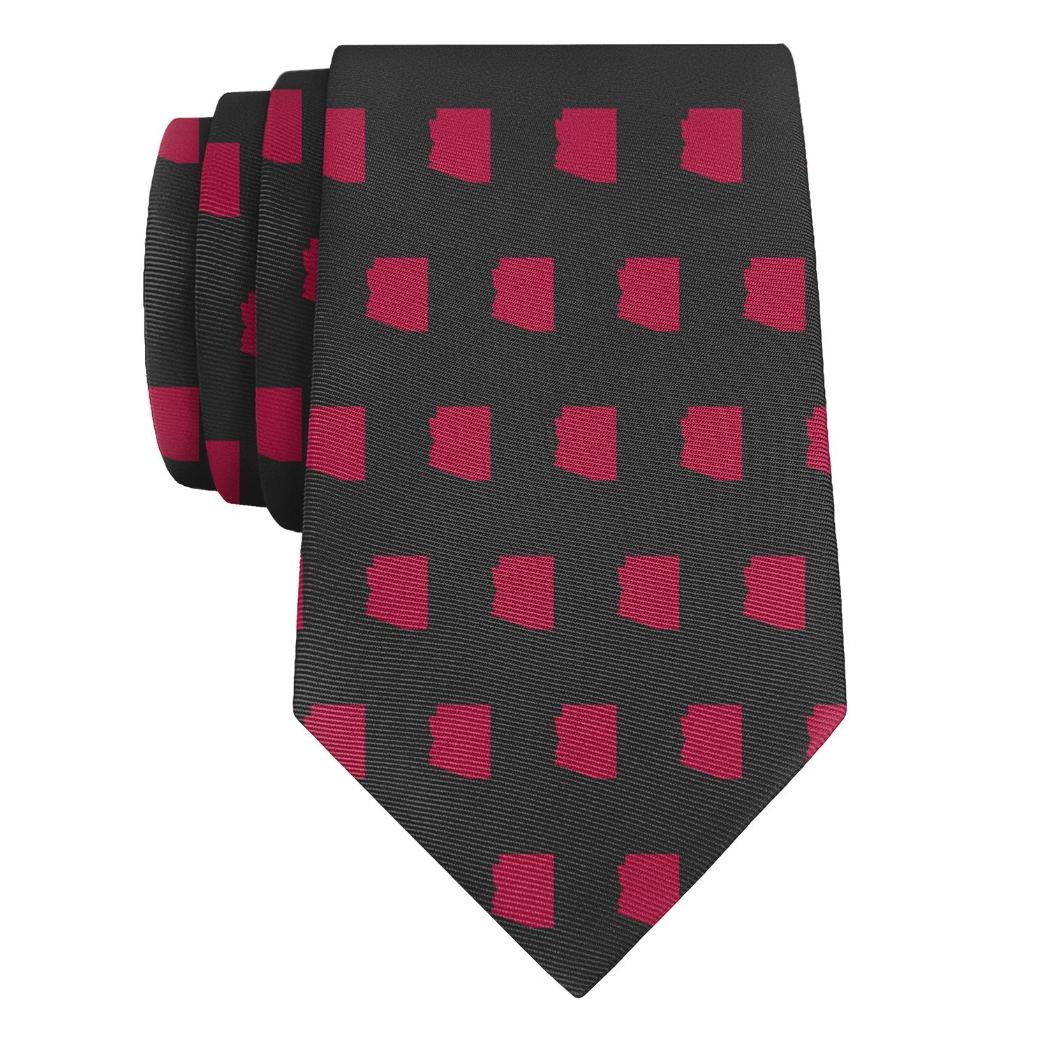 Arizona State Outline Necktie - Rolled - Knotty Tie Co.