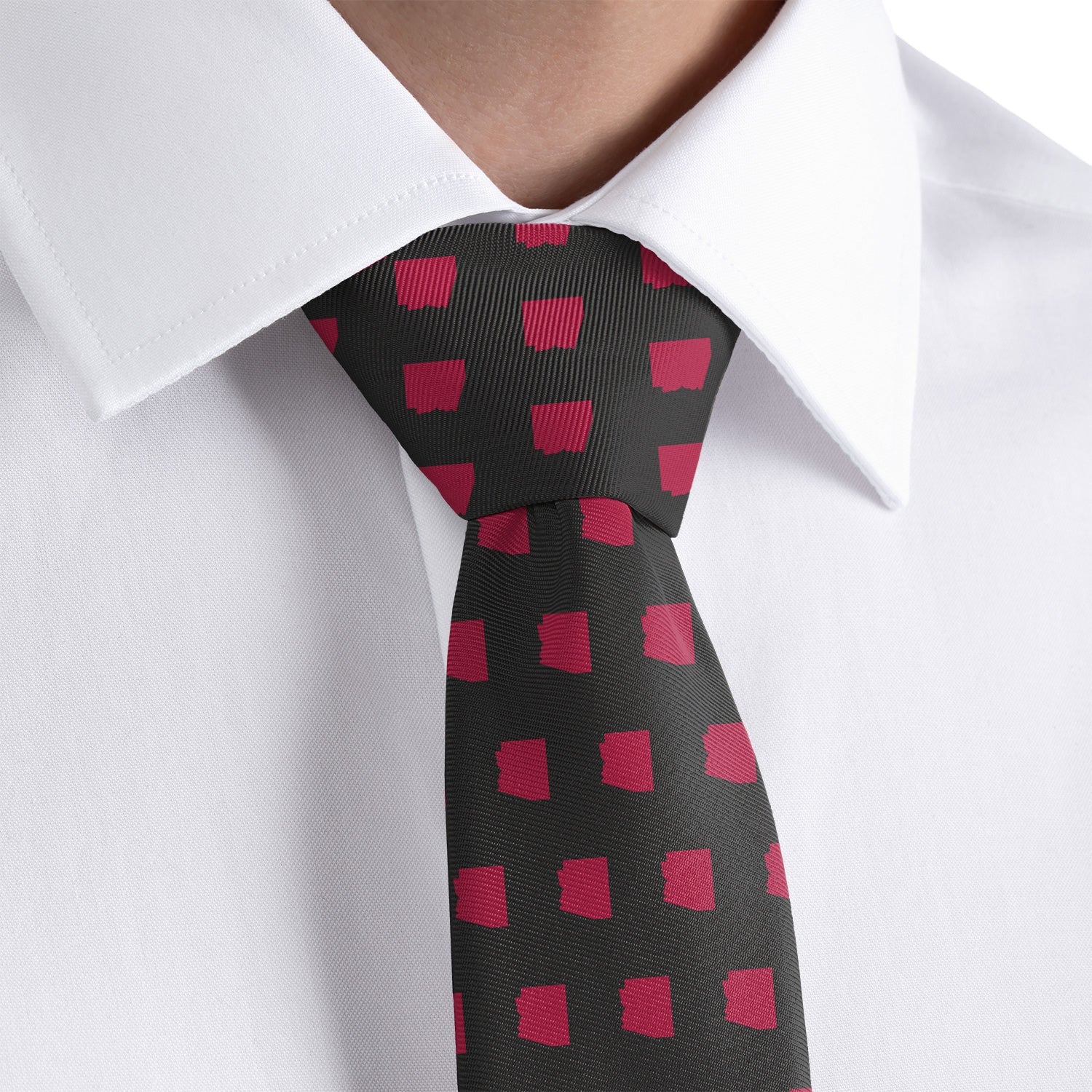 Arizona State Outline Necktie - Rolled - Knotty Tie Co.