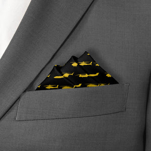 Army Aviation Pocket Square - Stairs Fold - Knotty Tie Co.