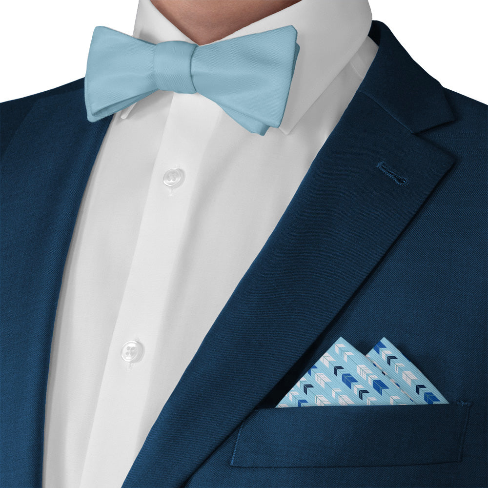 Arrow'd Pocket Square - Matching Bow Tie - Knotty Tie Co.