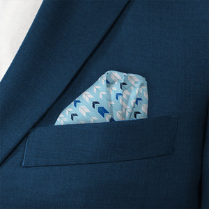 Arrow'd Pocket Square - Wave Fold - Knotty Tie Co.