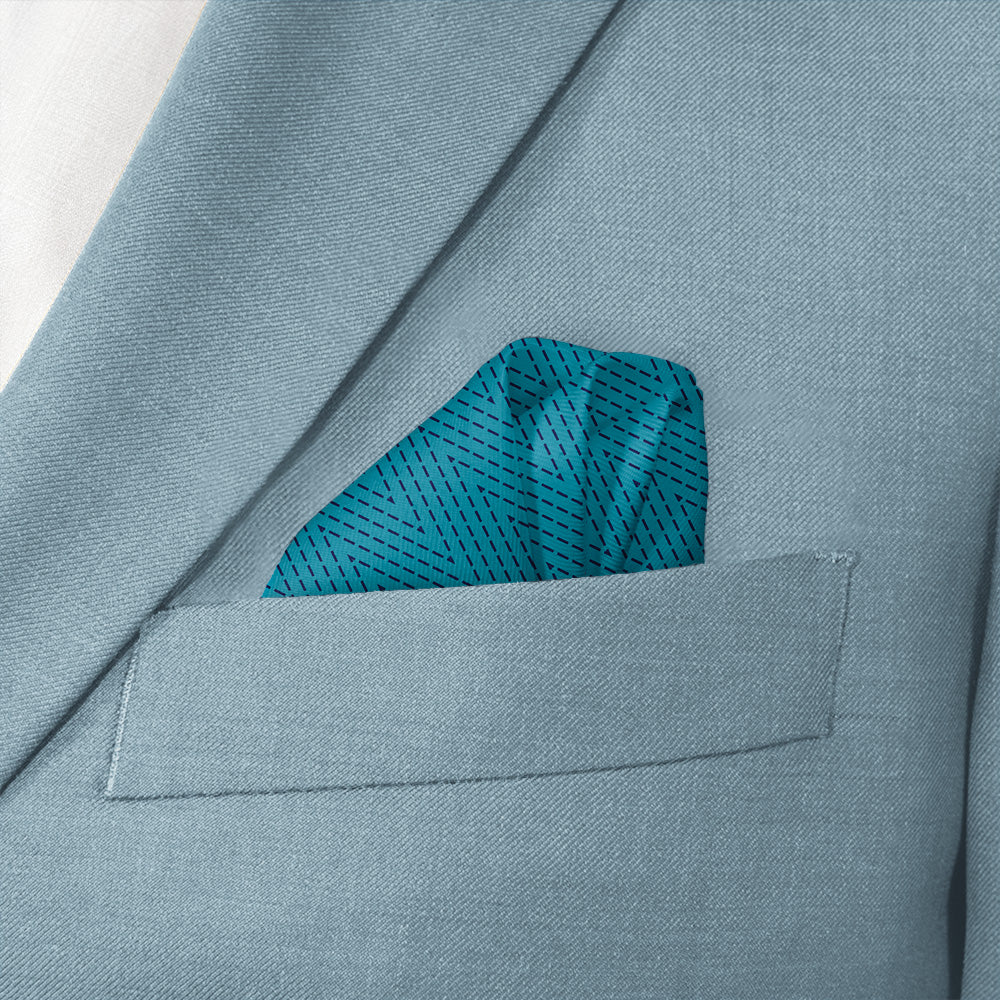 Arrowwood Geometric Pocket Square - Wave Fold - Knotty Tie Co.